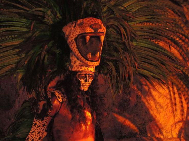 Demonic mask on a warrior shield